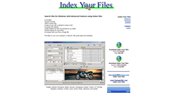 Desktop Screenshot of indexyourfiles.com