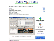 Tablet Screenshot of indexyourfiles.com